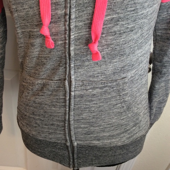 Reflex Gray Hoodie with Pink Accents - Picture 4 of 14
